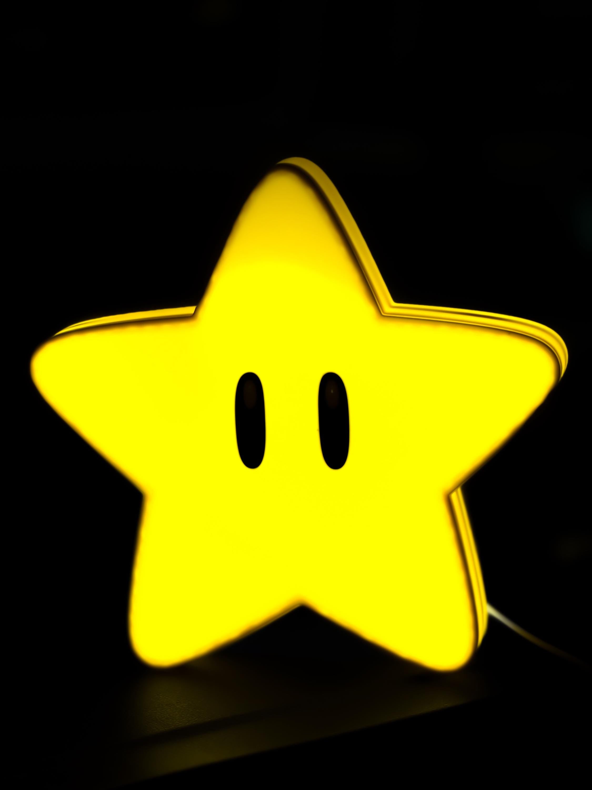 Mario Star Lightbox – Retro Gaming LED Lamp – Super Mario Bros Gift – Nerd Room Decor – Geeky Night Light