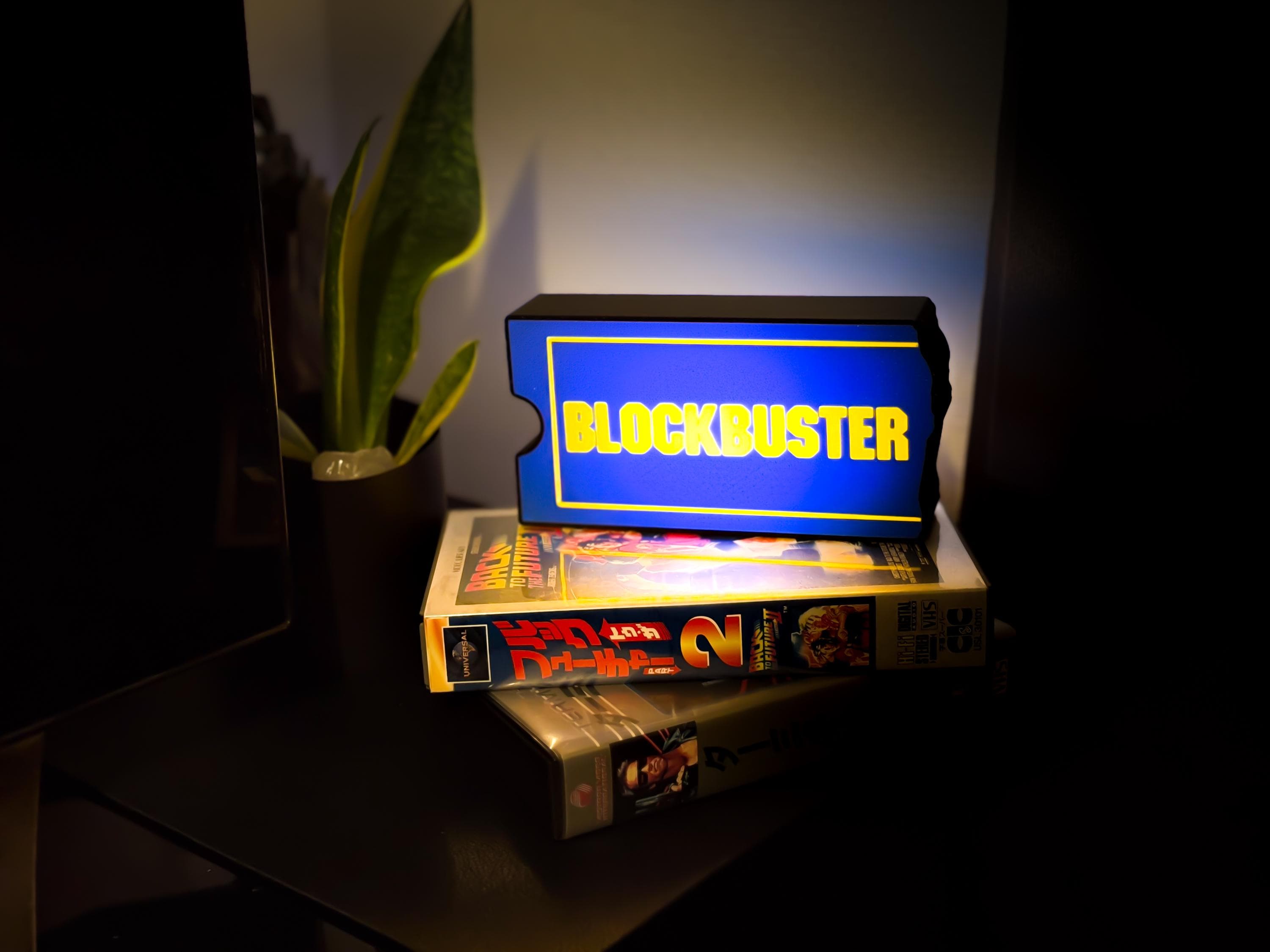 Blockbuster Video Lightbox – Retro 90s Movie Store Sign | Handmade 3D Printed LED Desk Lamp