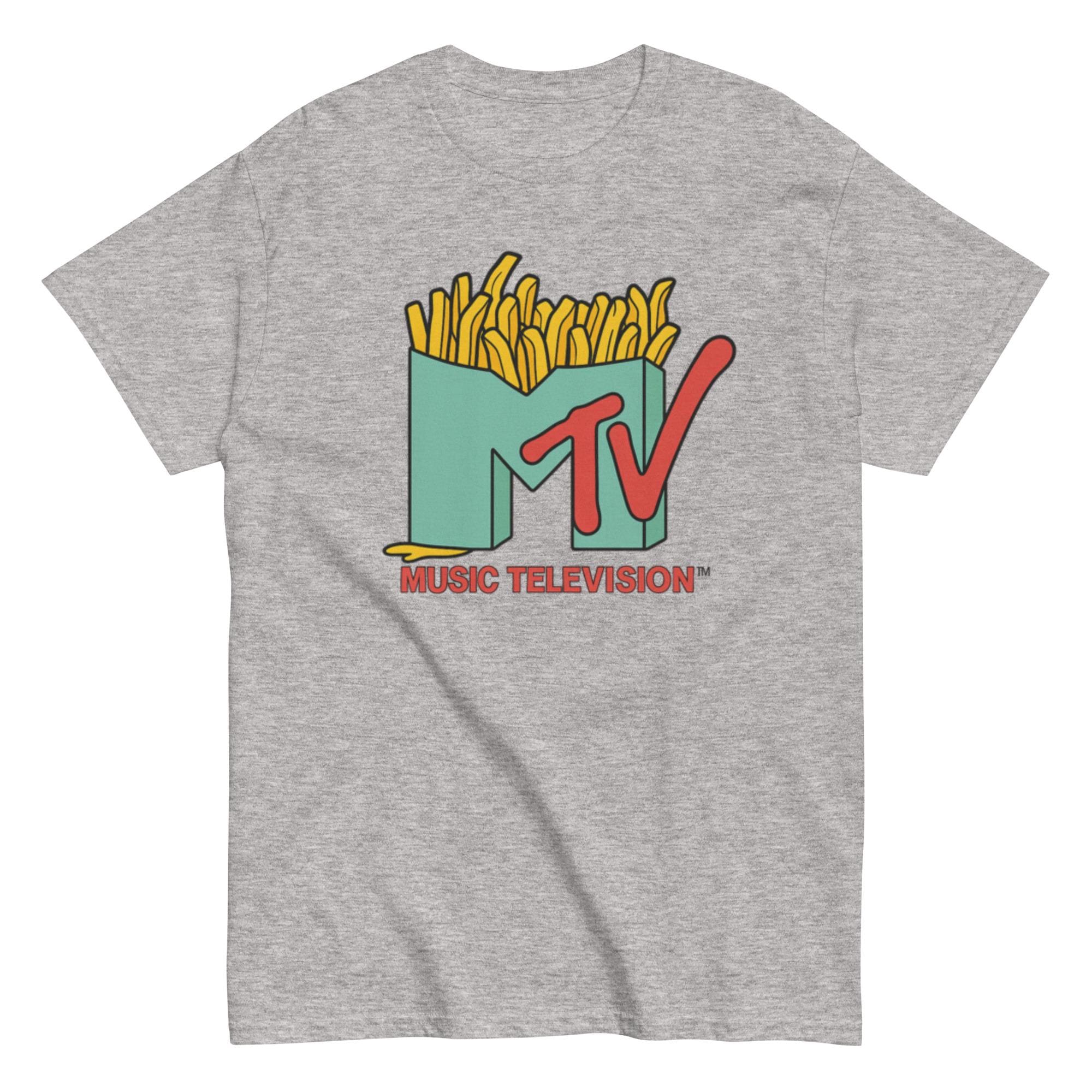 MTV French Fries Edition T-Shirt — Retro 80s Music Television Graphic Tee | Vintage Pop Culture Streetwear