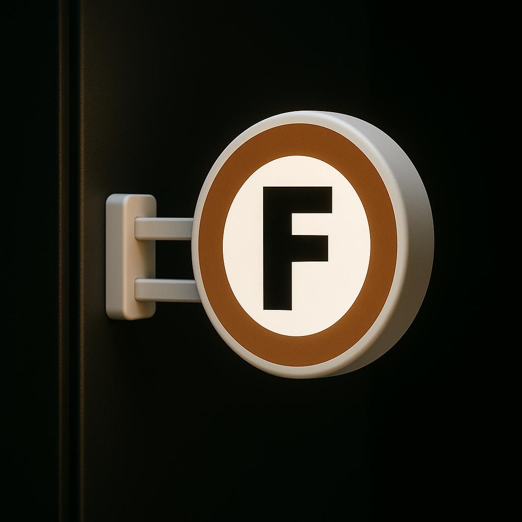 Tokyo Metro Fukutoshin Line Magnet: LED Subway Sign, Japanese Collectible