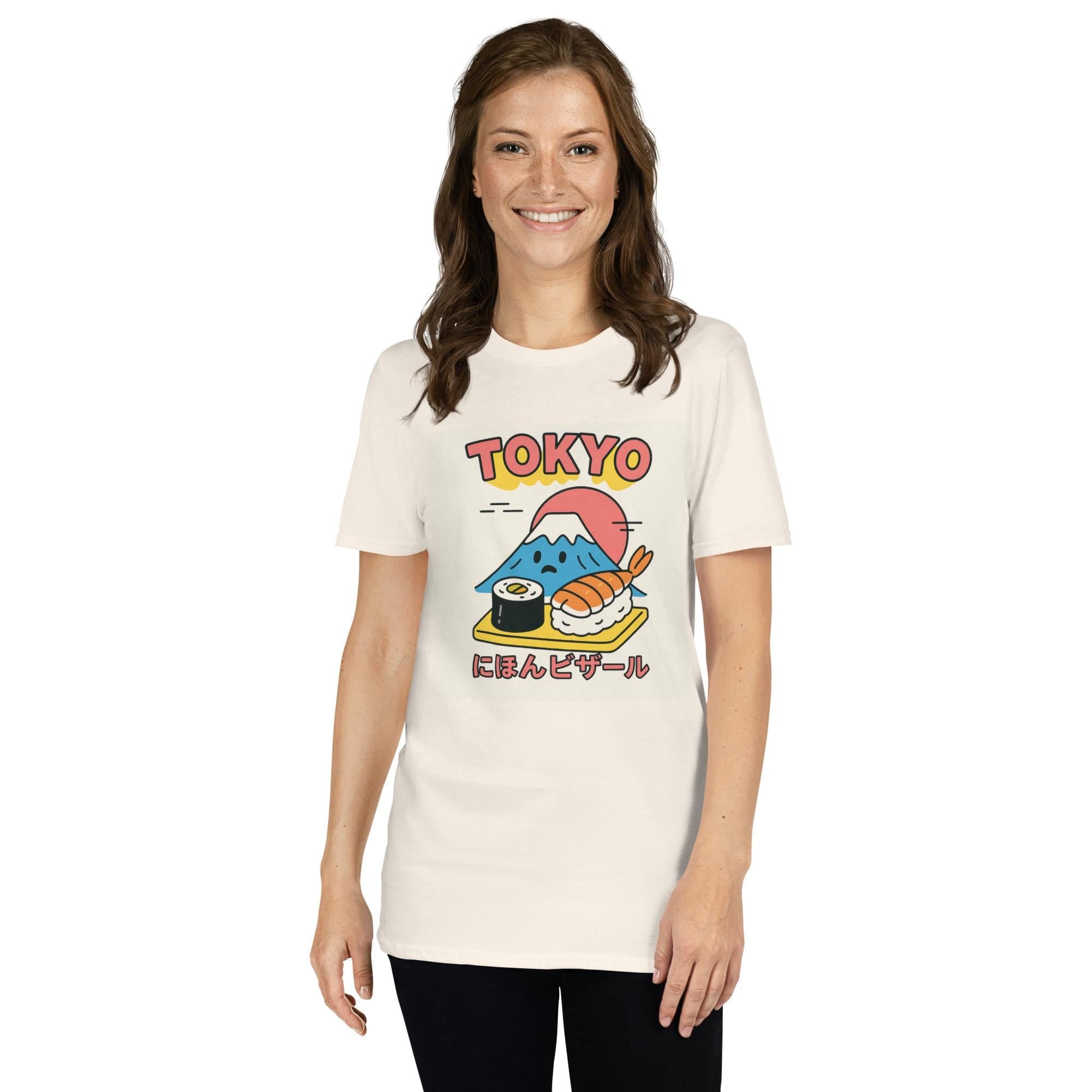 Tokyo Sushi T-Shirt: Retro Japanese Kawaii Streetwear Tee