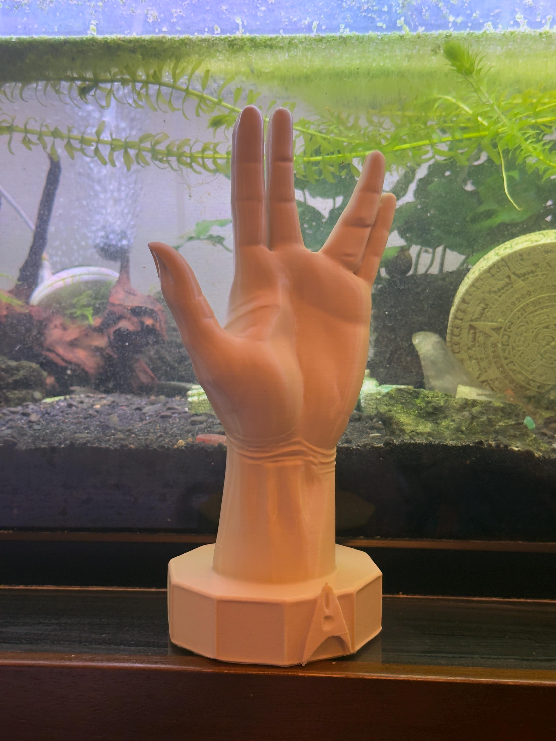 Spock Human Hand Replica –Star Trek Inspired Sculpture