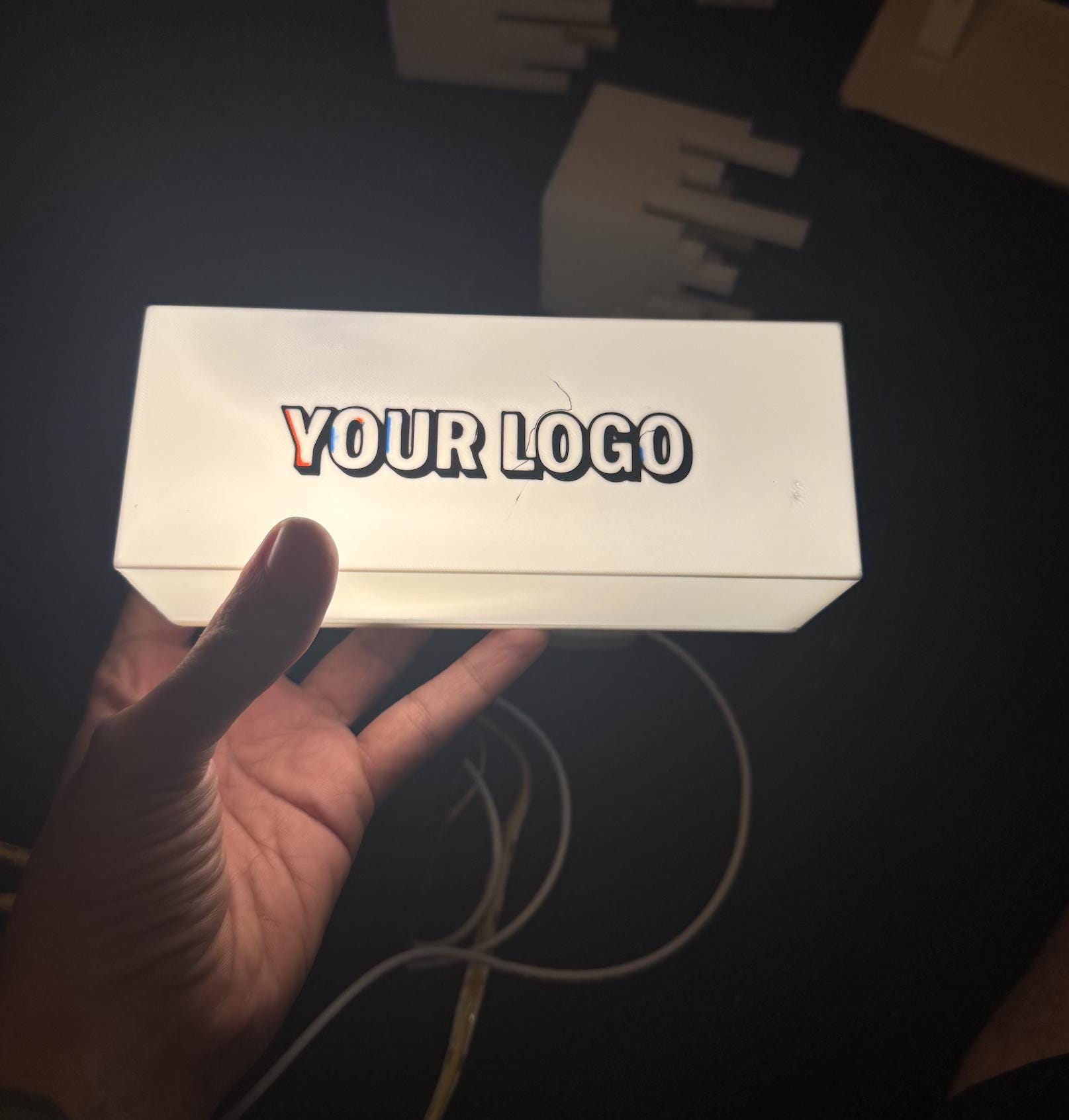 Custom Lightbox | Personalized LED Sign | Handmade Business Logo Display