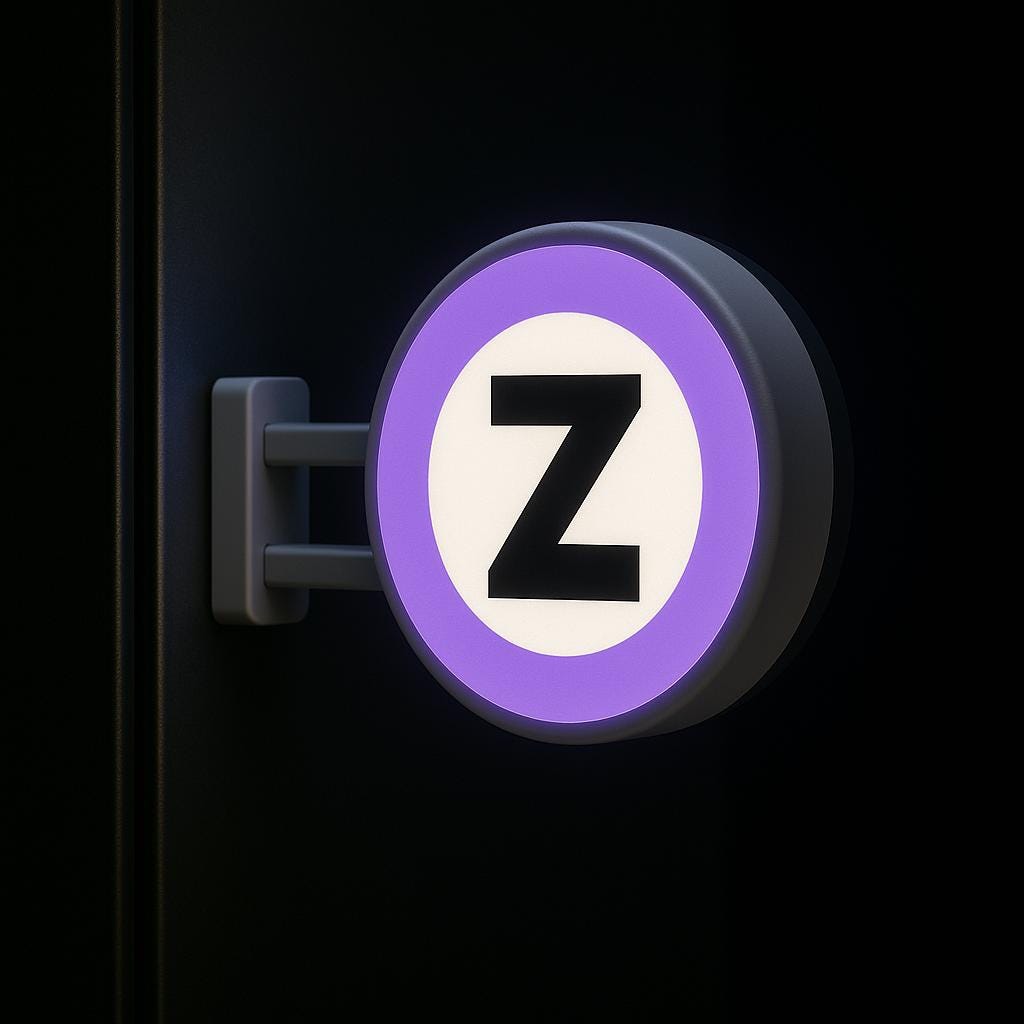 Tokyo Metro Hanzomon Line Magnet: LED Light-Up Subway Sign Decor