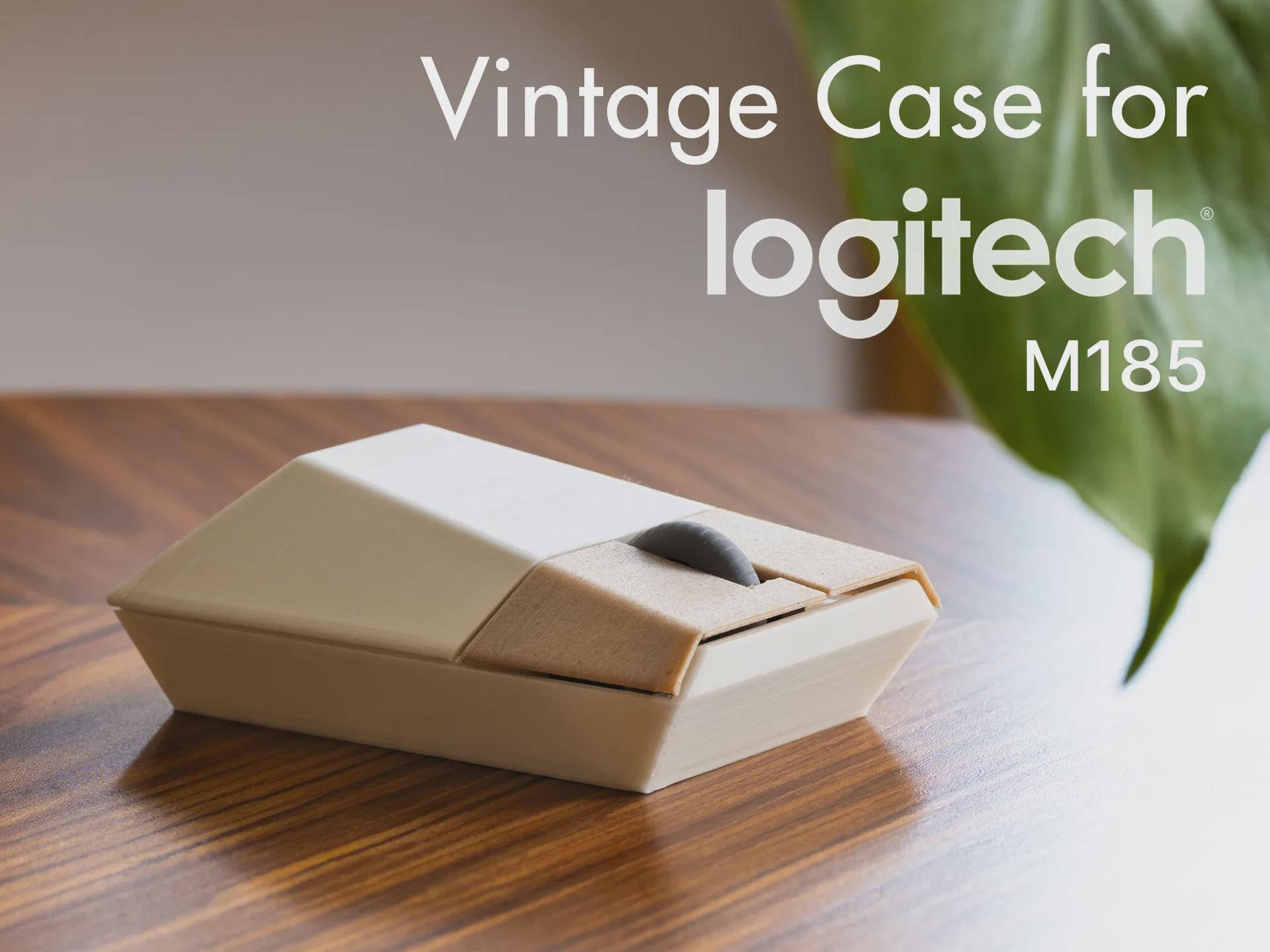 Retro Wireless Mouse - The DOS Mouse 3D Printed - Logitech M185