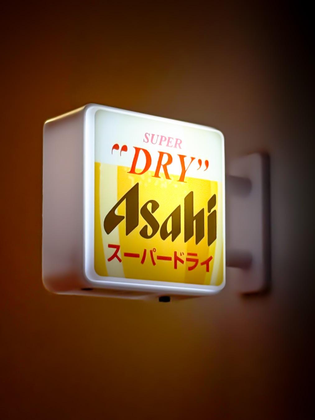 Asahi Super Dry LED Fridge Magnet: Tokyo Izakaya Bar Light