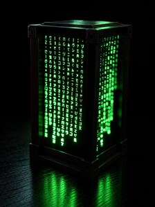 Matrix Lamp | 3D Printed Cyberpunk Light | Sci-Fi Decor