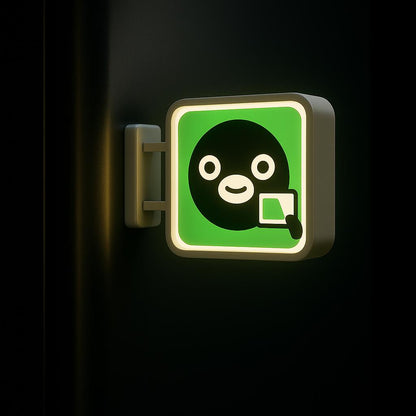 Suica Penguin Lightbox Magnet | Japanese IC Card Logo | NEW Release Tokyo Train Souvenir