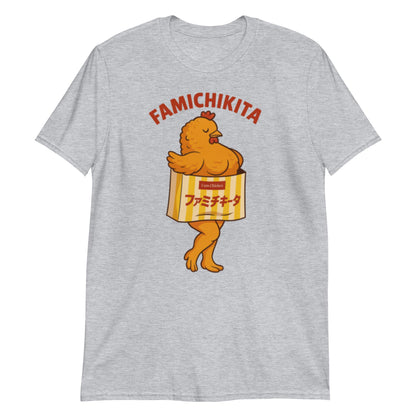 Famichikita™ Funny Chicken T-Shirt | Japanese Streetwear Parody Tee | FamilyMart Inspired Design