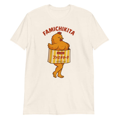 Famichikita™ Funny Chicken T-Shirt | Japanese Streetwear Parody Tee | FamilyMart Inspired Design