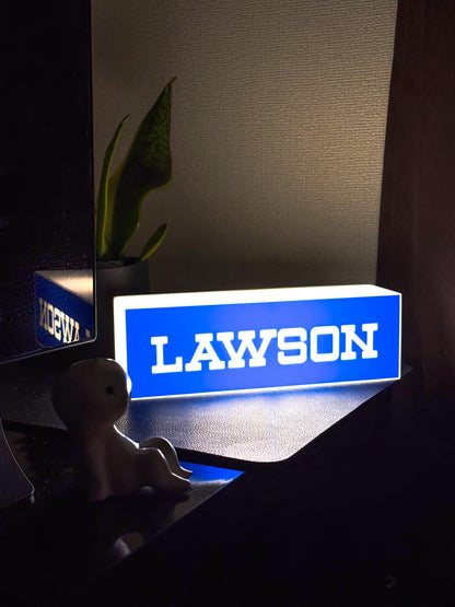 Lawson Lightbox | Retro Japanese LED Sign | USB Rechargeable Night Light | Tokyo Convenience Store Decor | 3D Printed Japan Gift