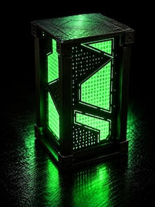Alien Glyph Lamp | 3D Printed Sci-Fi Light | Futuristic Decor