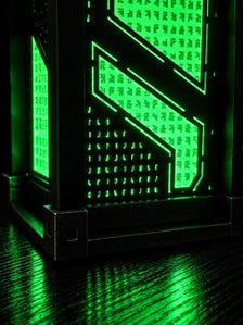 Alien Glyph Lamp | 3D Printed Sci-Fi Light | Futuristic Decor