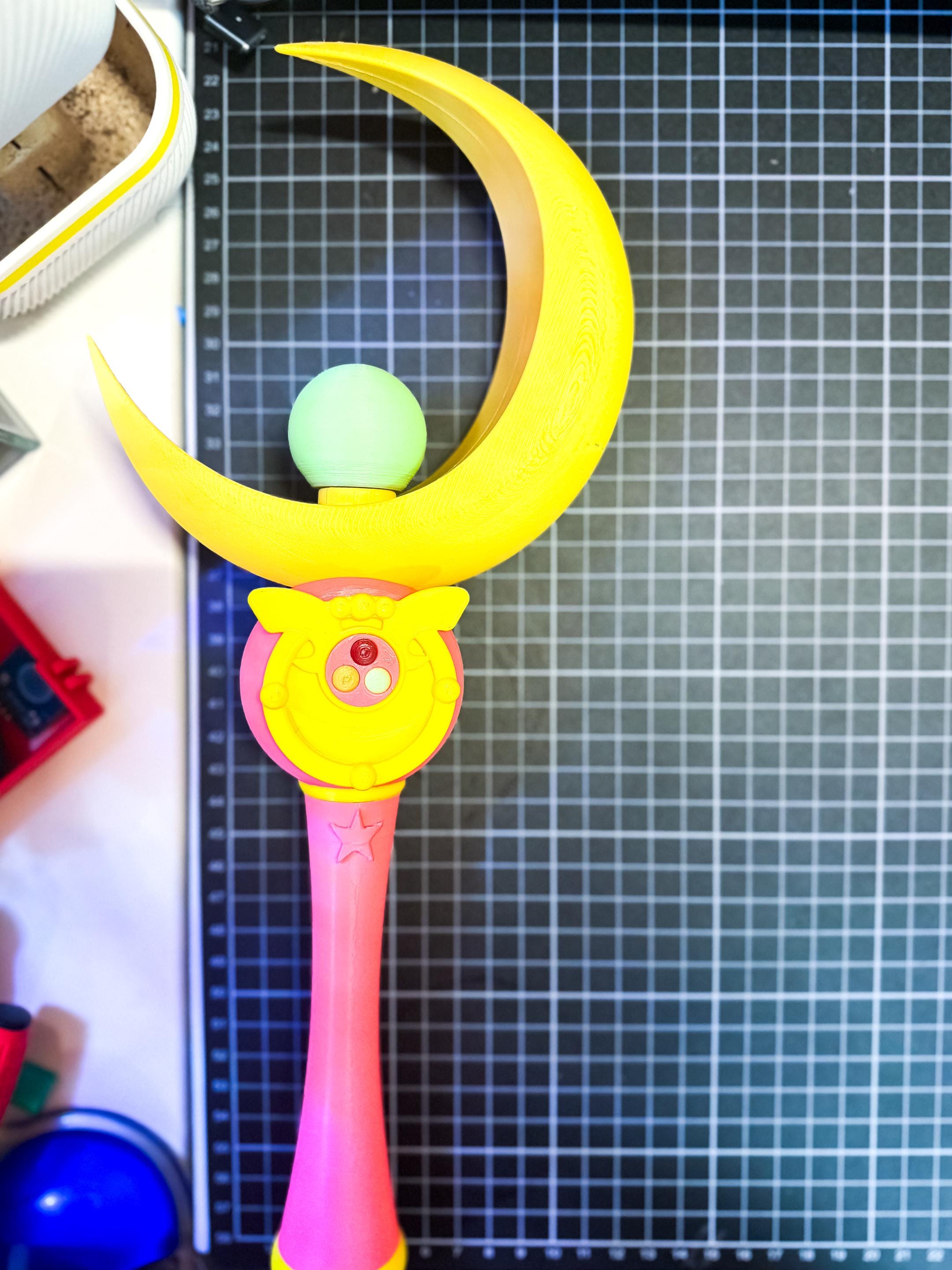 Sailor Moon Transformation Stick — Wand Replica | Anime Cosplay Prop & Collector Display