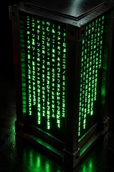 Matrix Lamp | 3D Printed Cyberpunk Light | Sci-Fi Decor