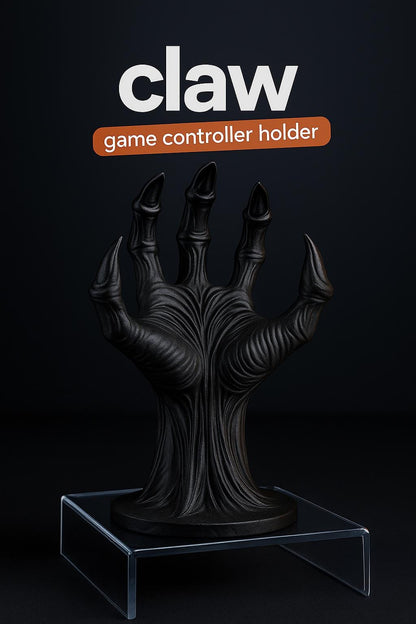 Alien Monster Claw Controller Stand: Giger-Inspired 3D Printed Gamepad Holder
