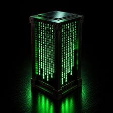 Matrix Lamp | 3D Printed Cyberpunk Light | Sci-Fi Decor