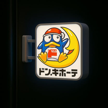 Don Quijote Lightbox Magnet | Donki Shopping Penguin Logo | NEW Release Japan Souvenir