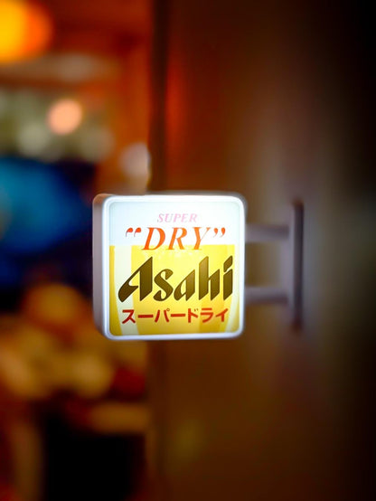 Asahi Super Dry LED Fridge Magnet: Tokyo Izakaya Bar Light