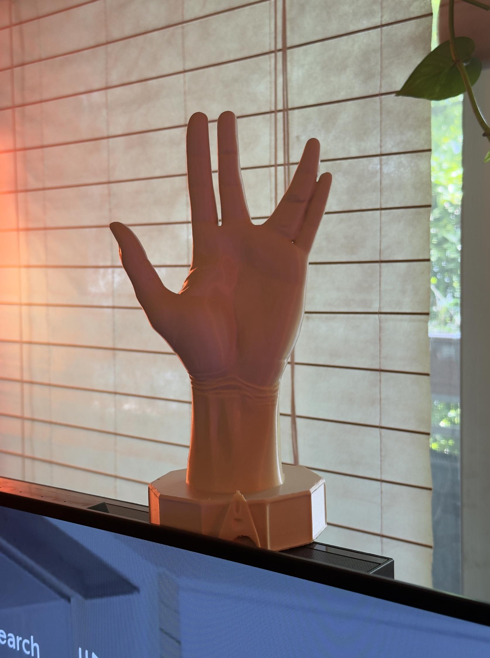 Spock Human Hand Replica –Star Trek Inspired Sculpture