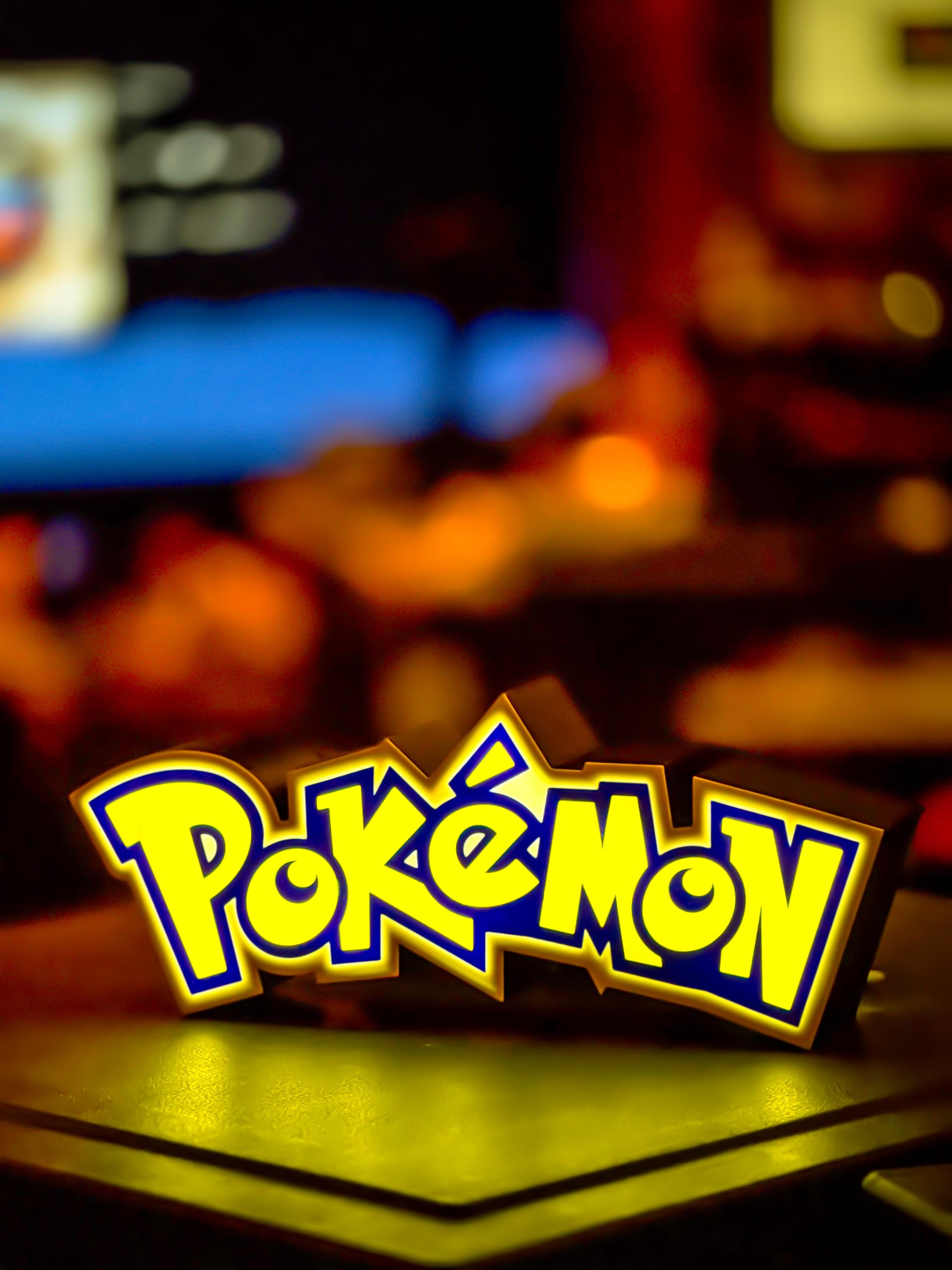 Pokemon LED Lightbox Sign - Hangable w/ USB Power