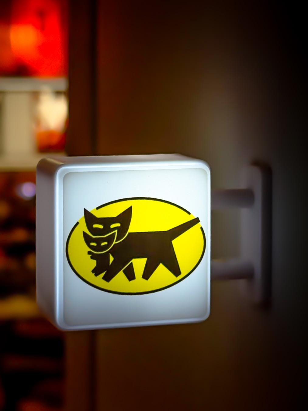 Kuroneko Yamato Lightbox Magnet NEW RELEASE | Japanese Delivery Cat Sign | Tokyo Street Aesthetic