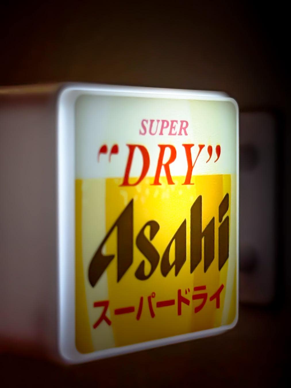 Asahi Super Dry LED Fridge Magnet: Tokyo Izakaya Bar Light
