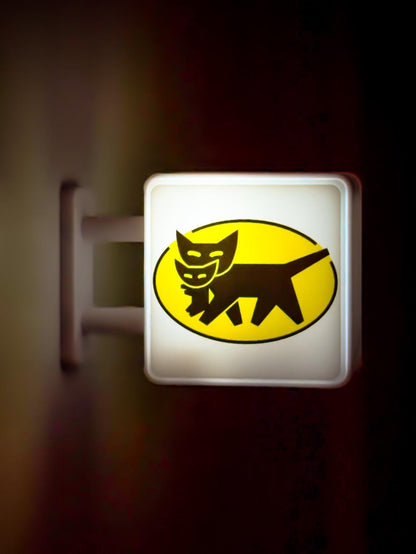 Kuroneko Yamato Lightbox Magnet NEW RELEASE | Japanese Delivery Cat Sign | Tokyo Street Aesthetic