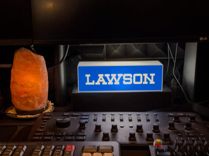 Lawson Lightbox | Retro Japanese LED Sign | USB Rechargeable Night Light | Tokyo Convenience Store Decor | 3D Printed Japan Gift