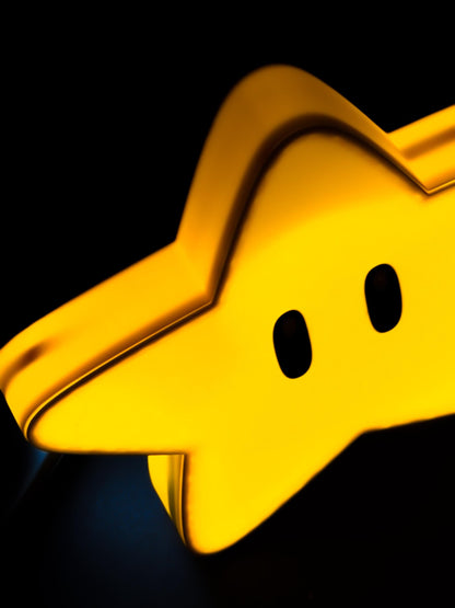 Mario Star Lightbox – Retro Gaming LED Lamp – Super Mario Bros Gift – Nerd Room Decor – Geeky Night Light