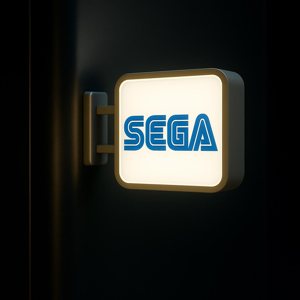 SEGA LED Magnet Lightbox – Retro Japanese Arcade-Inspired Mini Sign