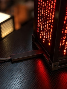 Matrix Red Lamp | 3D Printed Cyberpunk Light | Sci-Fi Decor
