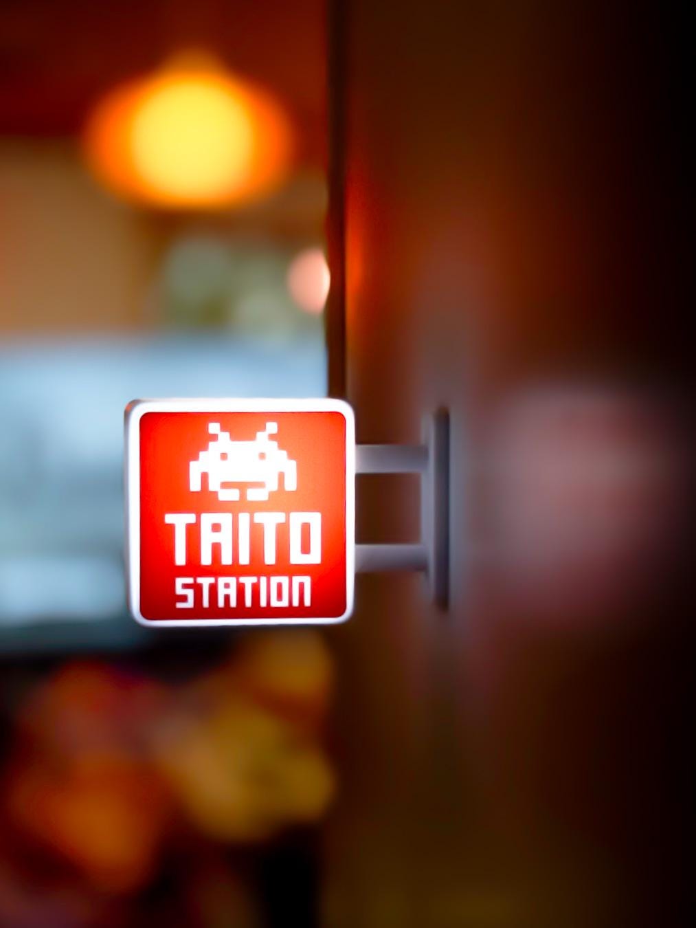 Taito Station Lightbox Magnet | Japanese Arcade Game Center Sign | NEW Release Retro Gamer Collectible