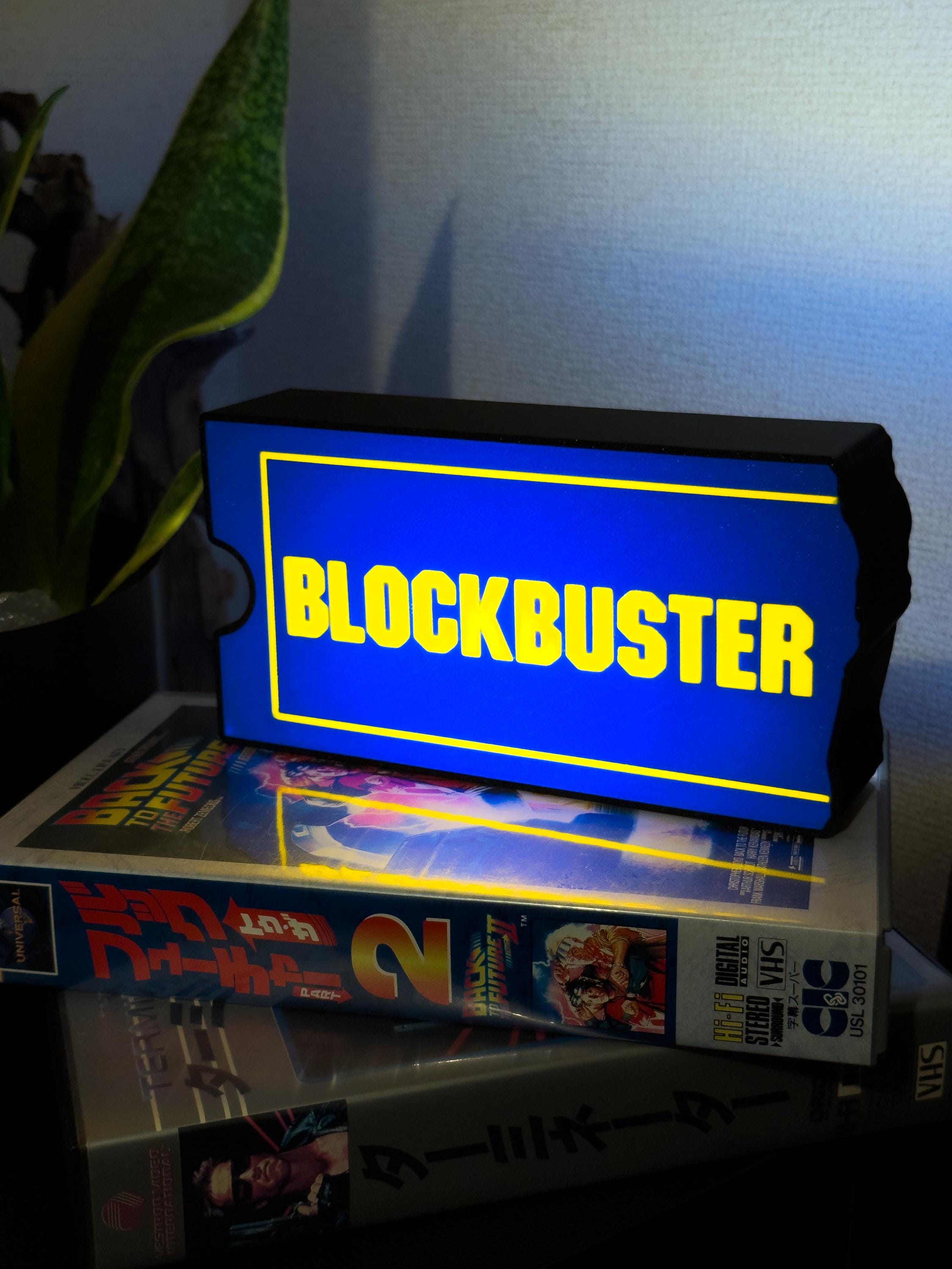 Blockbuster Video Lightbox – Retro 90s Movie Store Sign | Handmade 3D Printed LED Desk Lamp