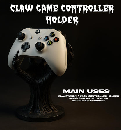 Alien Monster Claw Controller Stand: Giger-Inspired 3D Printed Gamepad Holder