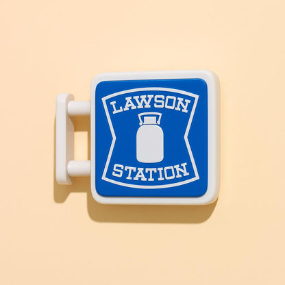 Lawson Station Magnet Lightbox | Retro Japanese Convenience Store Sign | USB Rechargeable | 3D Printed Mini LED Wall Decor