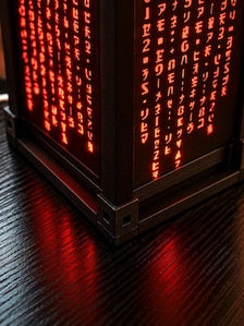 Matrix Red Lamp | 3D Printed Cyberpunk Light | Sci-Fi Decor