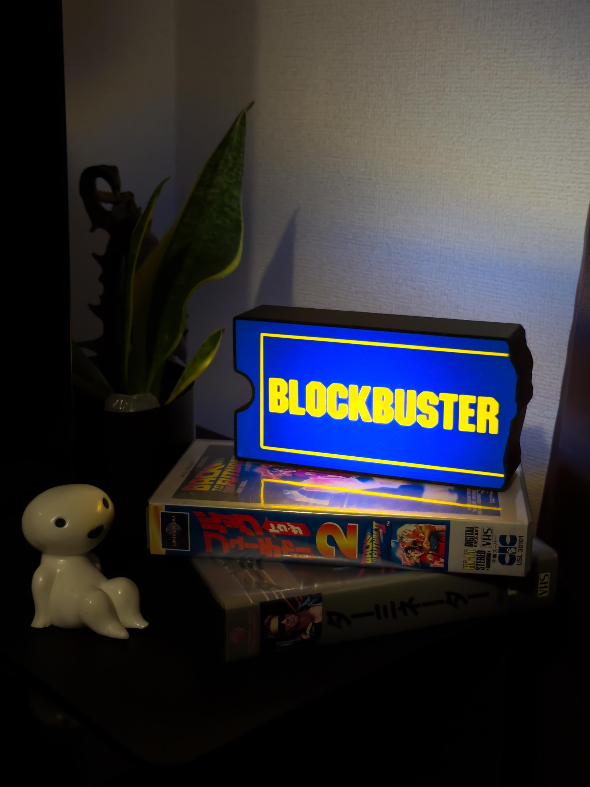 Blockbuster Video Lightbox – Retro 90s Movie Store Sign | Handmade 3D Printed LED Desk Lamp