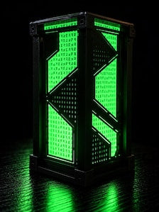 Alien Glyph Lamp | 3D Printed Sci-Fi Light | Futuristic Decor