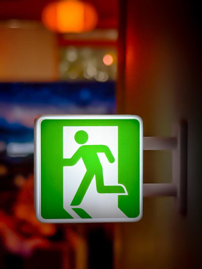 Japanese Emergency Exit Lightbox Magnet | Running Man Sign | NEW Release Tokyo Design Icon