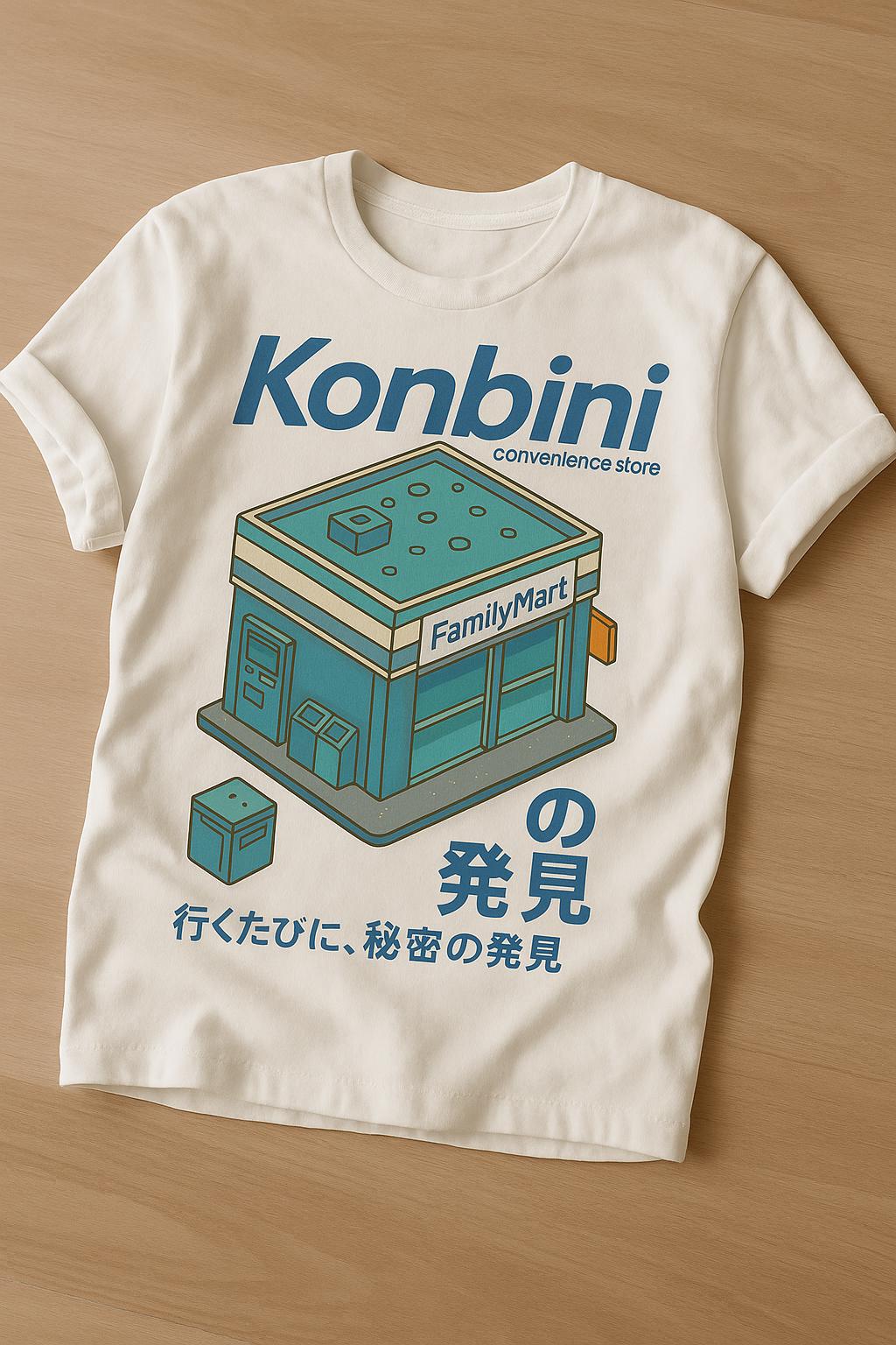 Konbini FamilyMart T-Shirt: Retro Tokyo Convenience Store Art