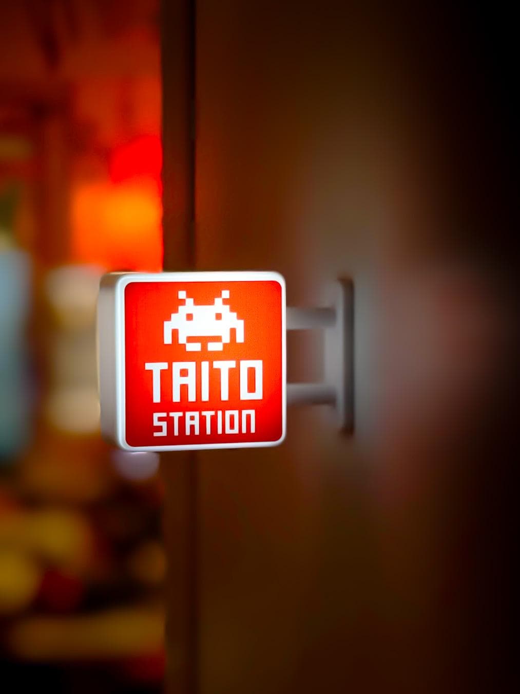 Taito Station Lightbox Magnet | Japanese Arcade Game Center Sign | NEW Release Retro Gamer Collectible
