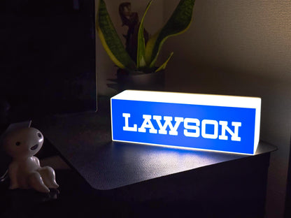 Lawson Lightbox | Retro Japanese LED Sign | USB Rechargeable Night Light | Tokyo Convenience Store Decor | 3D Printed Japan Gift