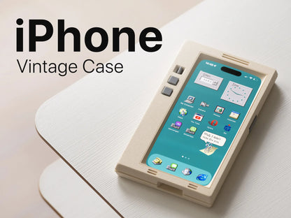 RetroVizion™ Windows 95-Inspired Retro iPhone Case – Licensed 3D Printed Design